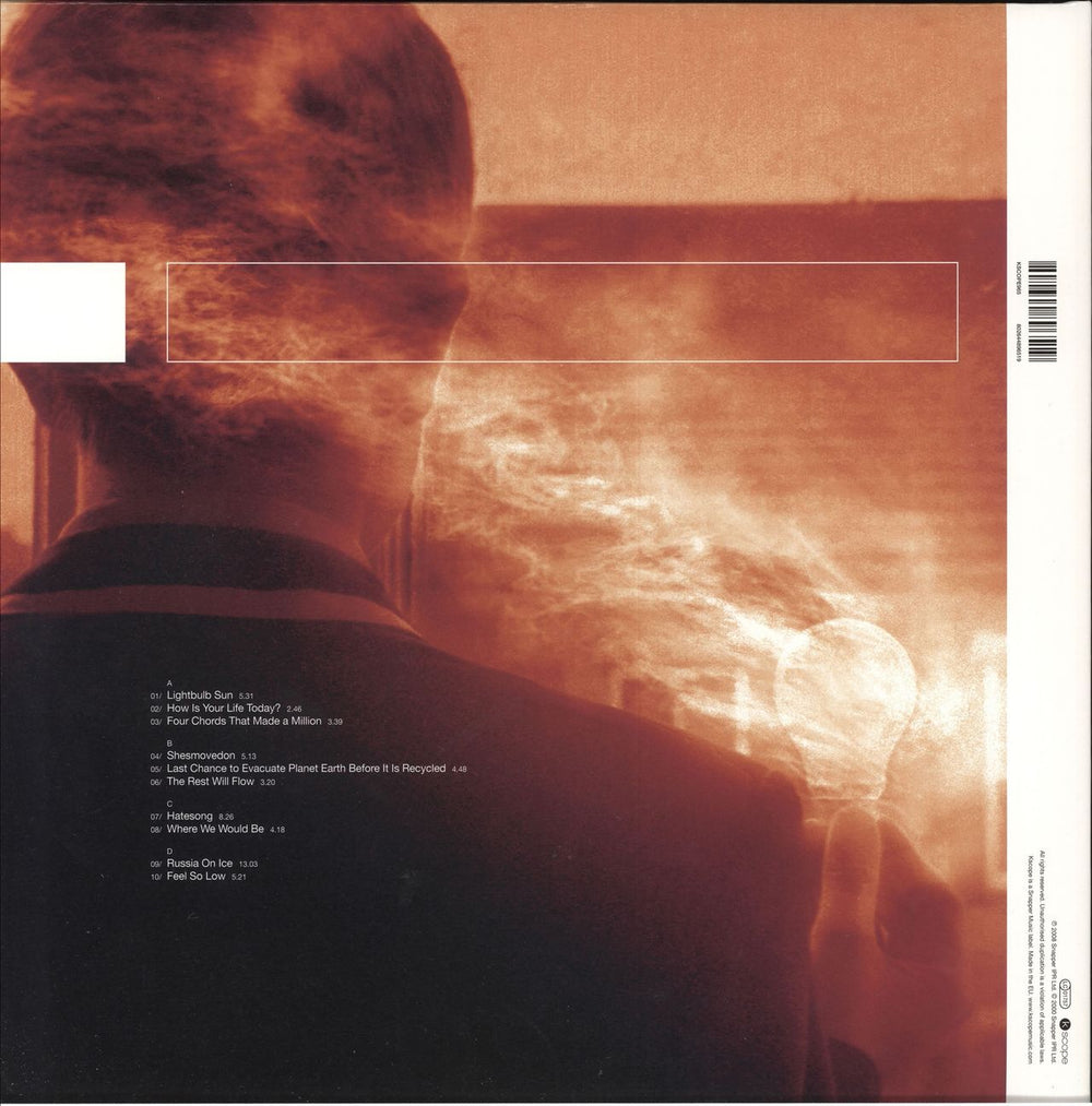 Porcupine Tree Lightbulb Sun - 180gm Clear Vinyl - Stickered UK 2-LP vinyl record set (Double LP Album) 802644896519