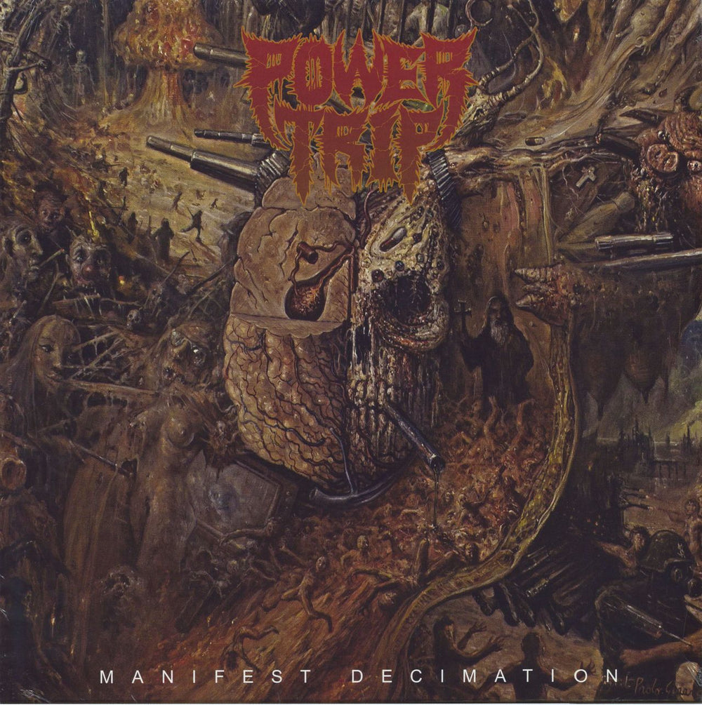 Power Trip Manifest Decimation + Shrink US vinyl LP album (LP record) LORD175