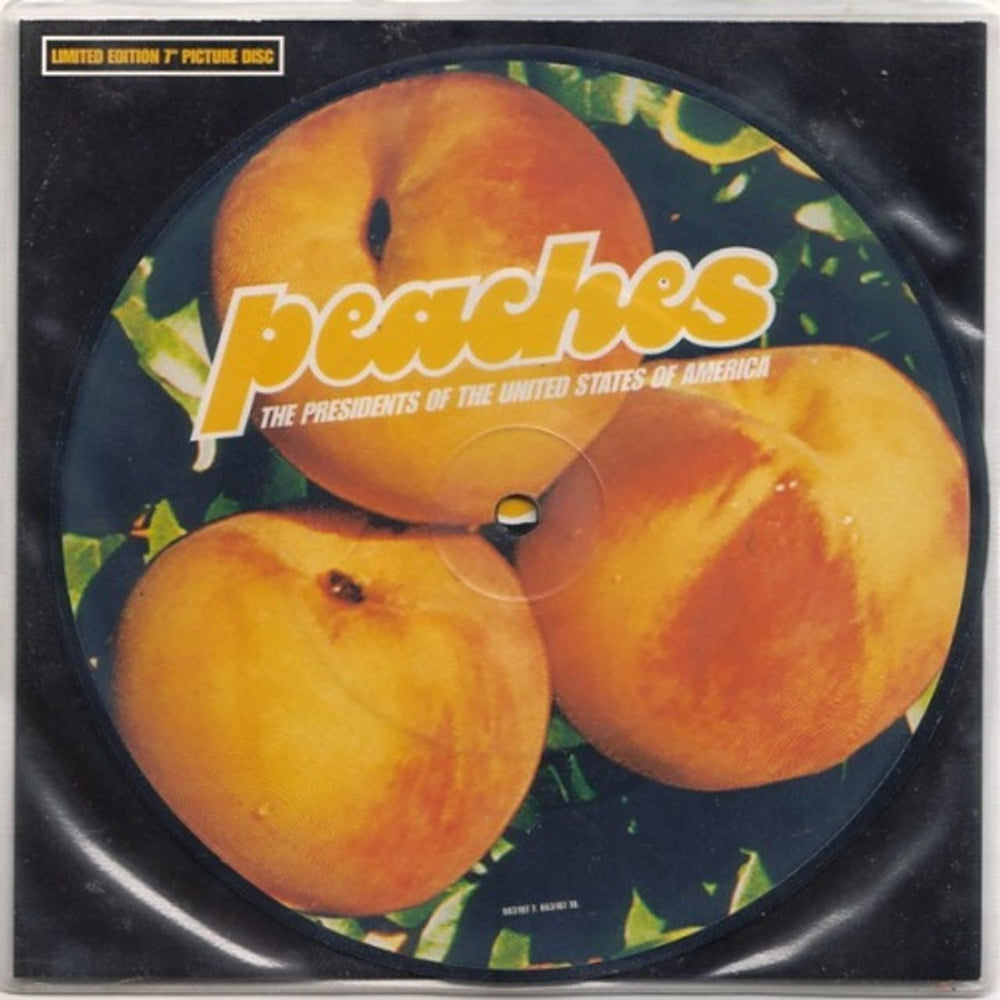 Presidents Of The USA Peaches UK 7" vinyl picture disc (7 inch picture disc single) 6631077