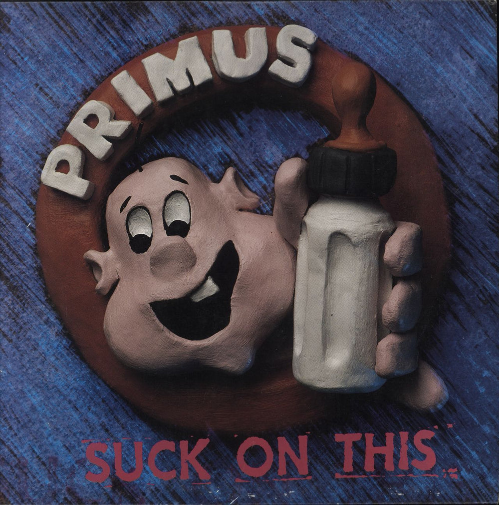 Primus Suck On This - Blue Vinyl US vinyl LP album (LP record) CAROL1620