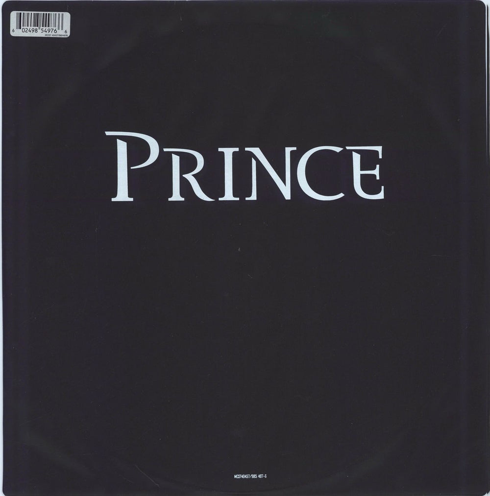 Prince Black Sweat / Beautiful Loved & Blessed UK 12" vinyl picture disc (12 inch picture record) 602498549766