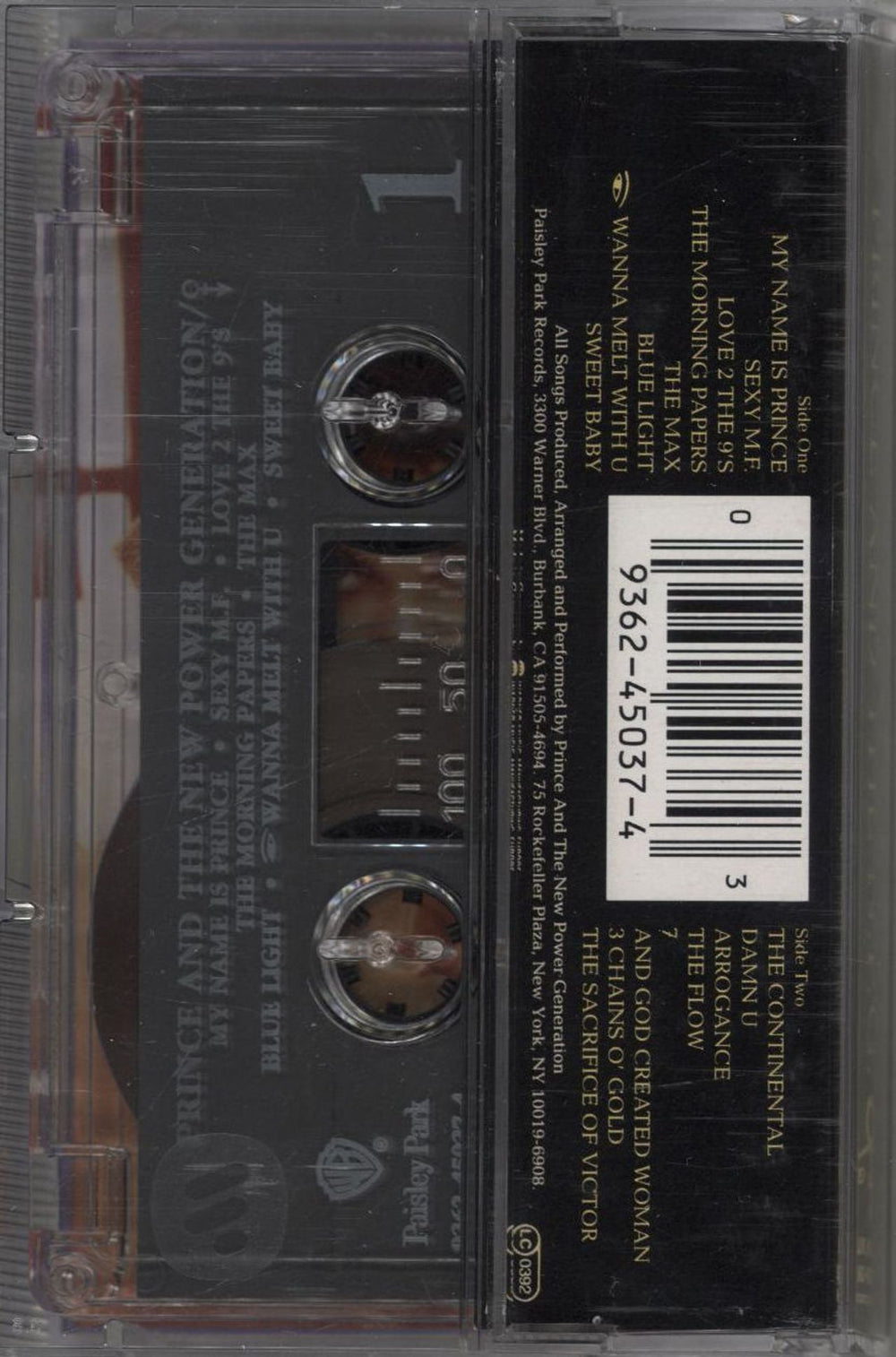 Prince Love Symbol UK cassette album 093624503743