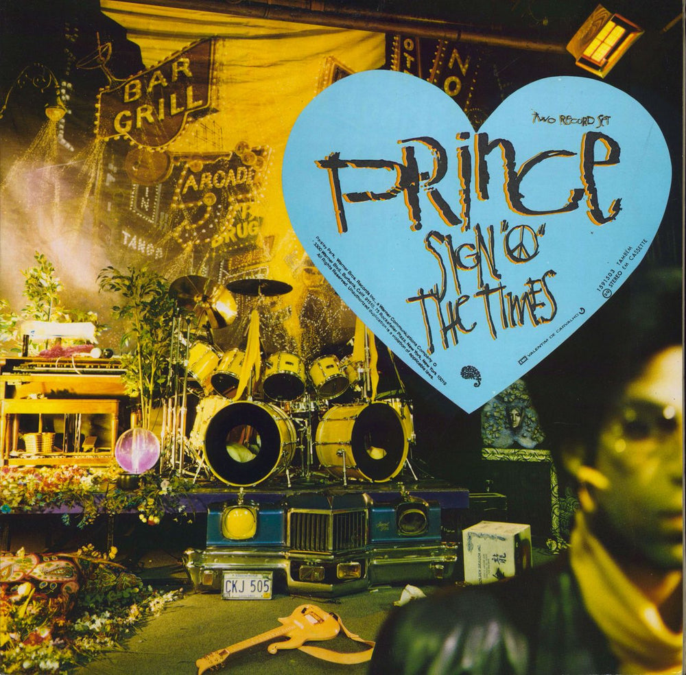 Prince Sign 'O' The Times - stickered p/s Portugese 2-LP vinyl record set (Double LP Album) 1591503