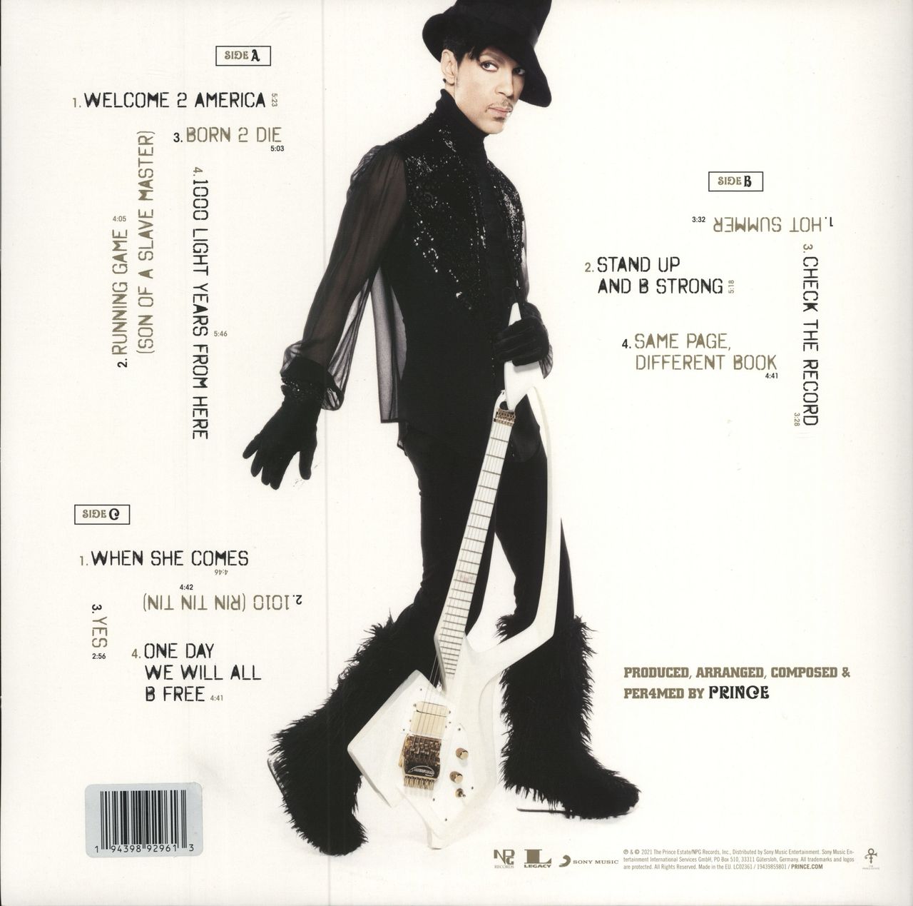 Prince Welcome 2 America - Clear Vinyl UK 2-LP vinyl record set (Double LP Album) 194398929613