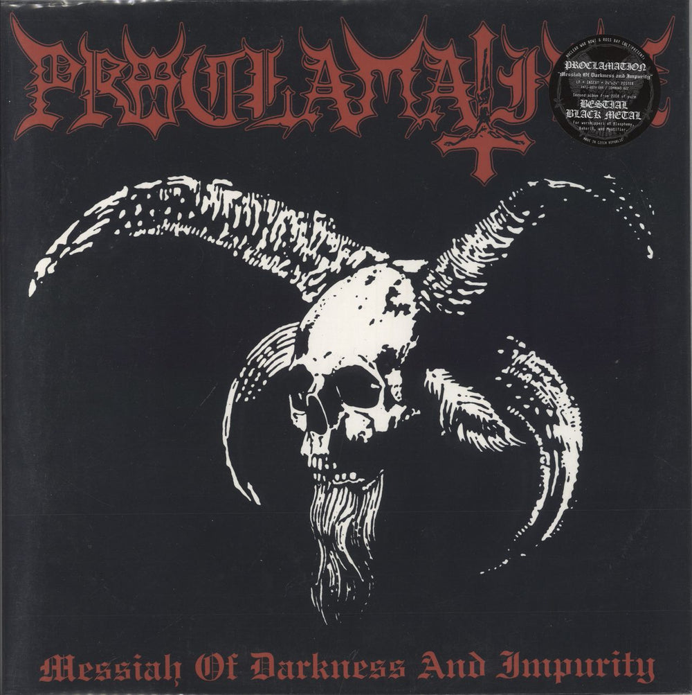 Proclamation Messiah Of Darkness And Impurity US vinyl LP album (LP record) ANTI-GOTH088