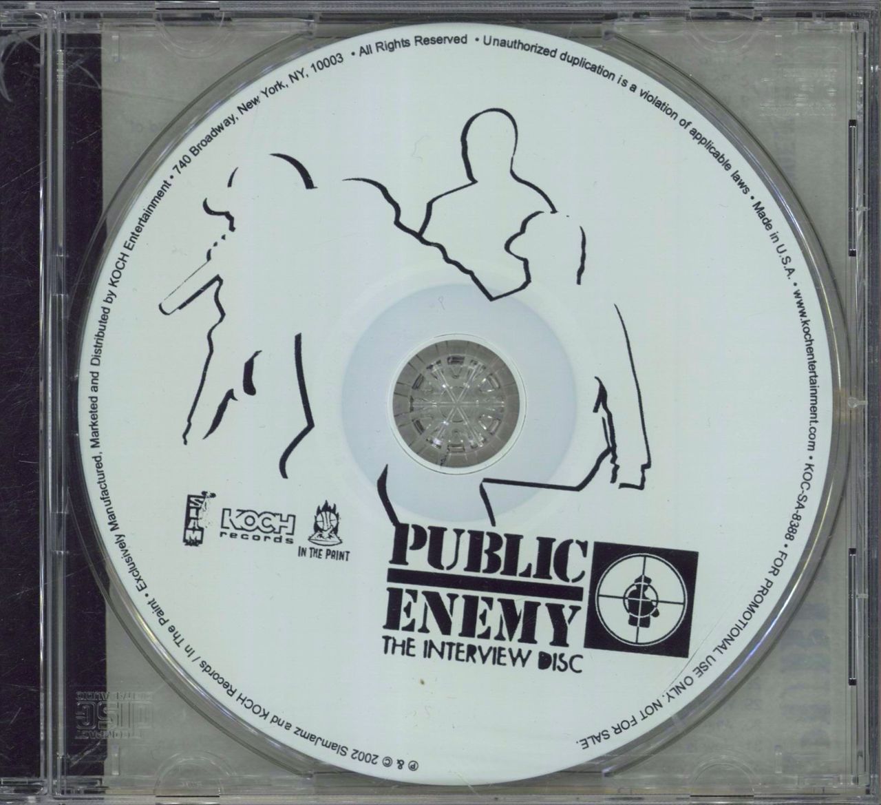 Public Enemy The Interview Disc UK Promo CD album (CDLP) KOC-SA-8388