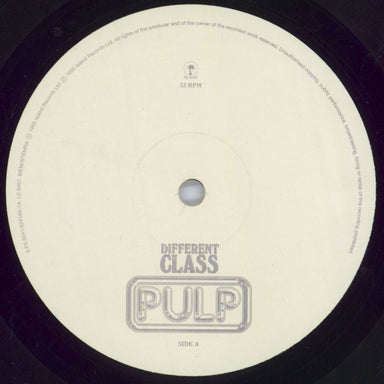 Pulp Different Class - VG UK vinyl LP album (LP record) PULLPDI820122