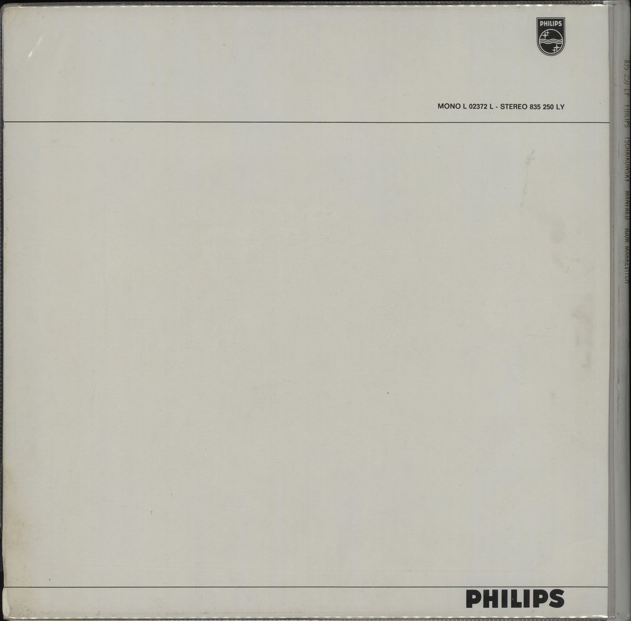 Pyotr Ilyich Tchaikovsky Manfred Dutch vinyl LP album (LP record)