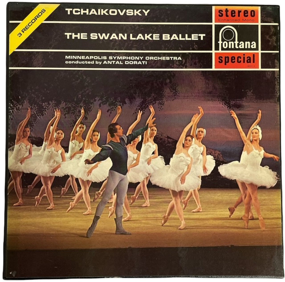 Pyotr Ilyich Tchaikovsky The Swan Lake Ballet UK Vinyl Box Set SFL14021-3