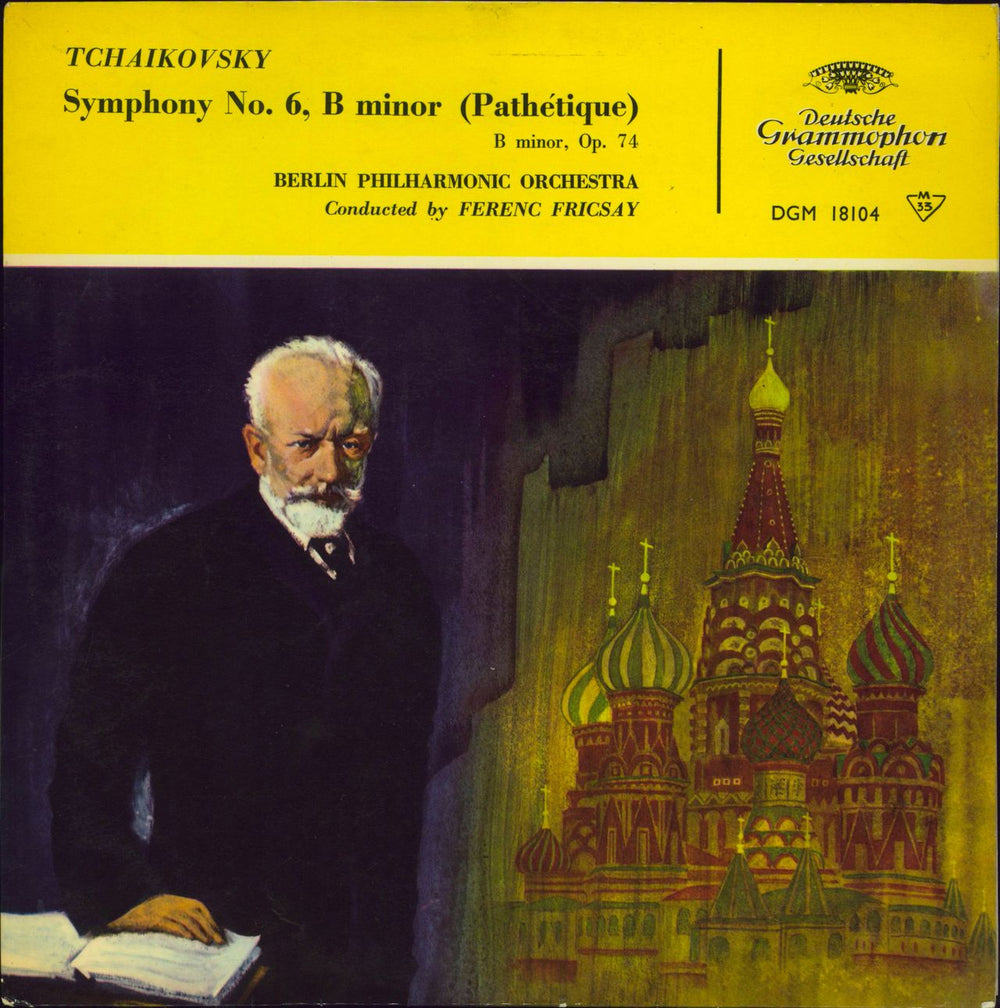 Pyotr Ilyich Tchaikovsky Tschaikowsky Symphonie Nr. 6 "Pathétique" German vinyl LP album (LP record) DGM18104