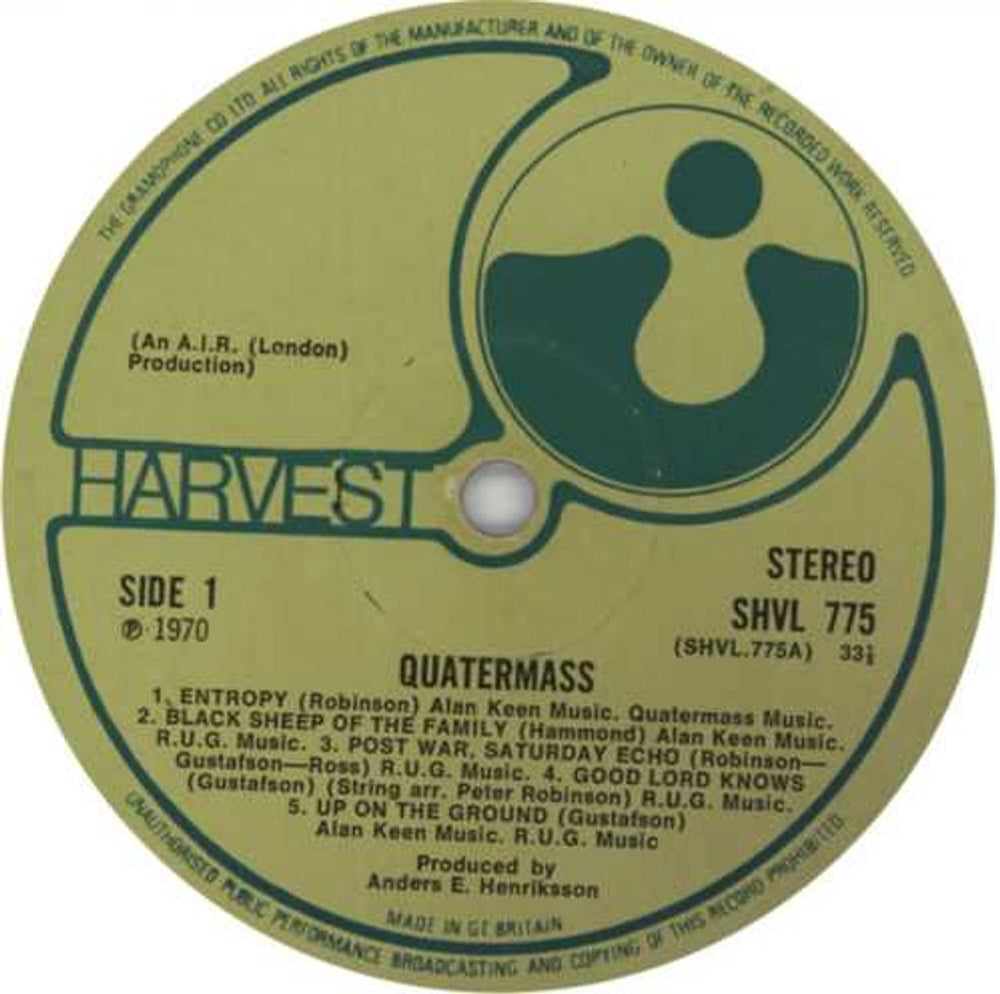 Quatermass Quatermass - 1st - EX UK vinyl LP album (LP record) QUALPQU480181