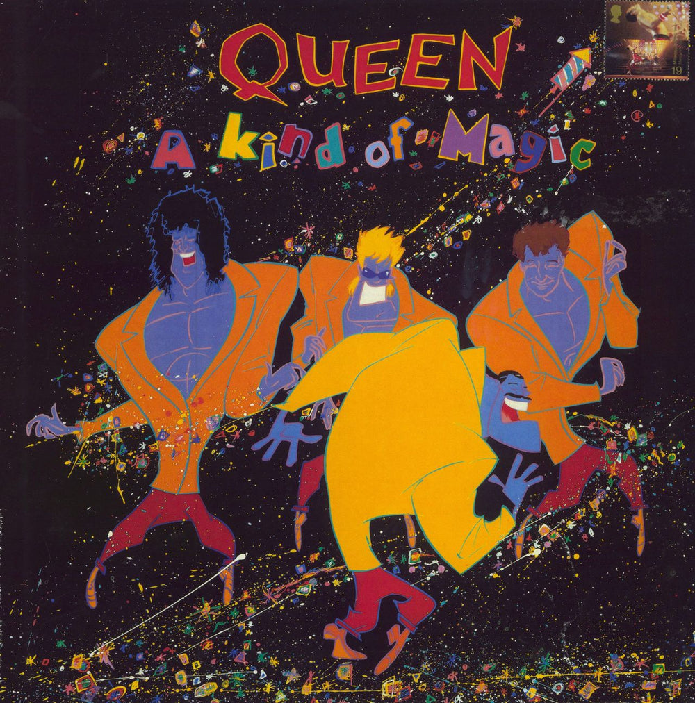 Queen A Kind Of Magic - EX - (stamp) UK vinyl LP album (LP record) EU3509