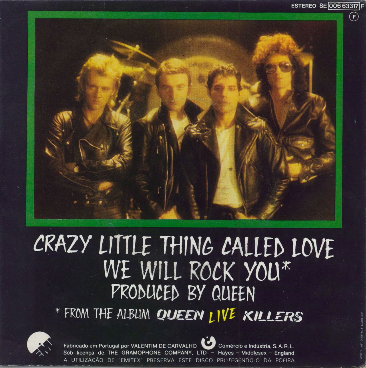 Queen Crazy Little Thing Called Love Portugese 7" vinyl single (7 inch record / 45)