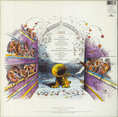 Queen Innuendo - Hype Stickered Sleeve UK vinyl LP album (LP record) QUELPIN830376