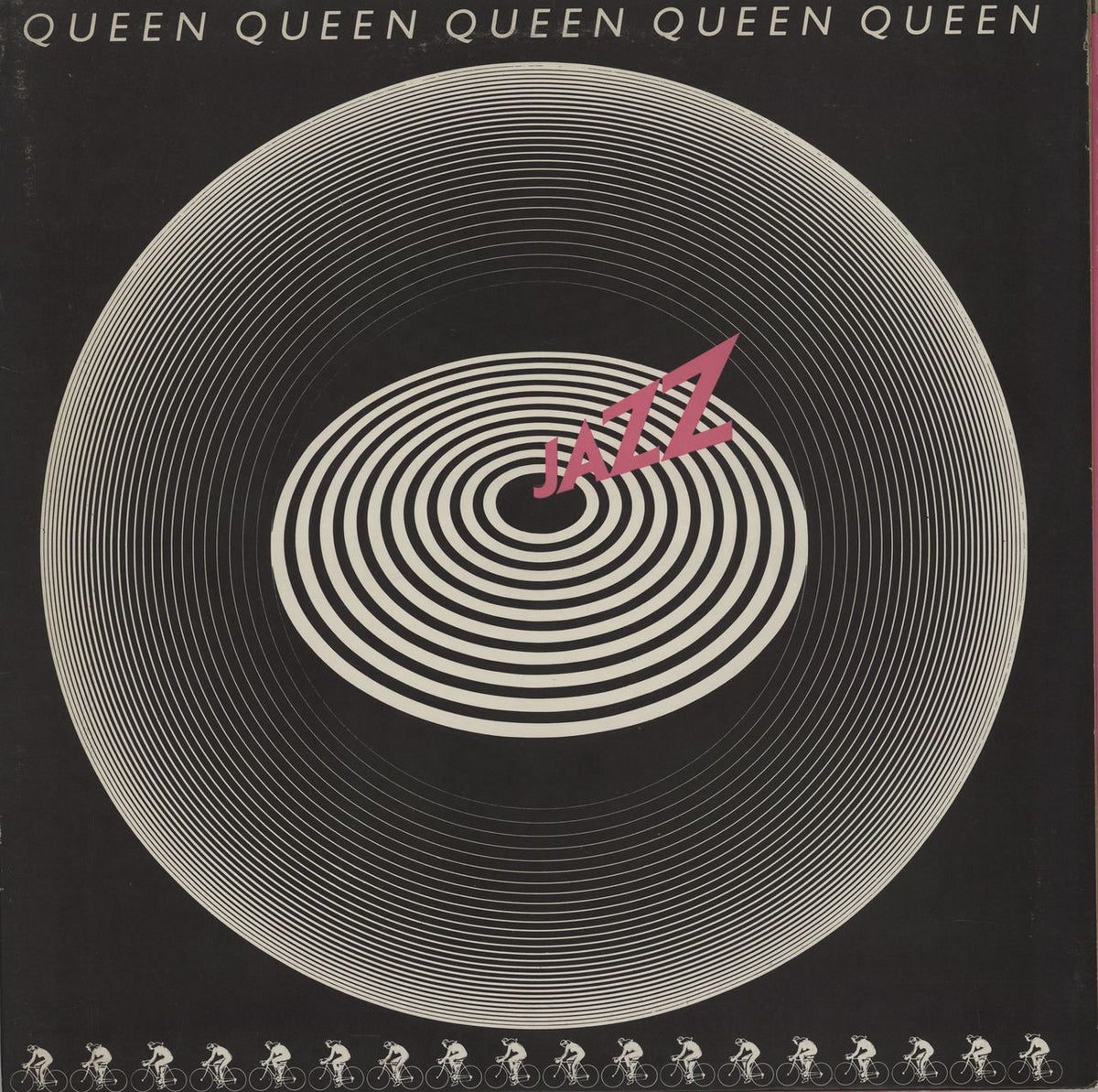 Queen Jazz - 1st + Attached Poster - EX UK Vinyl LP