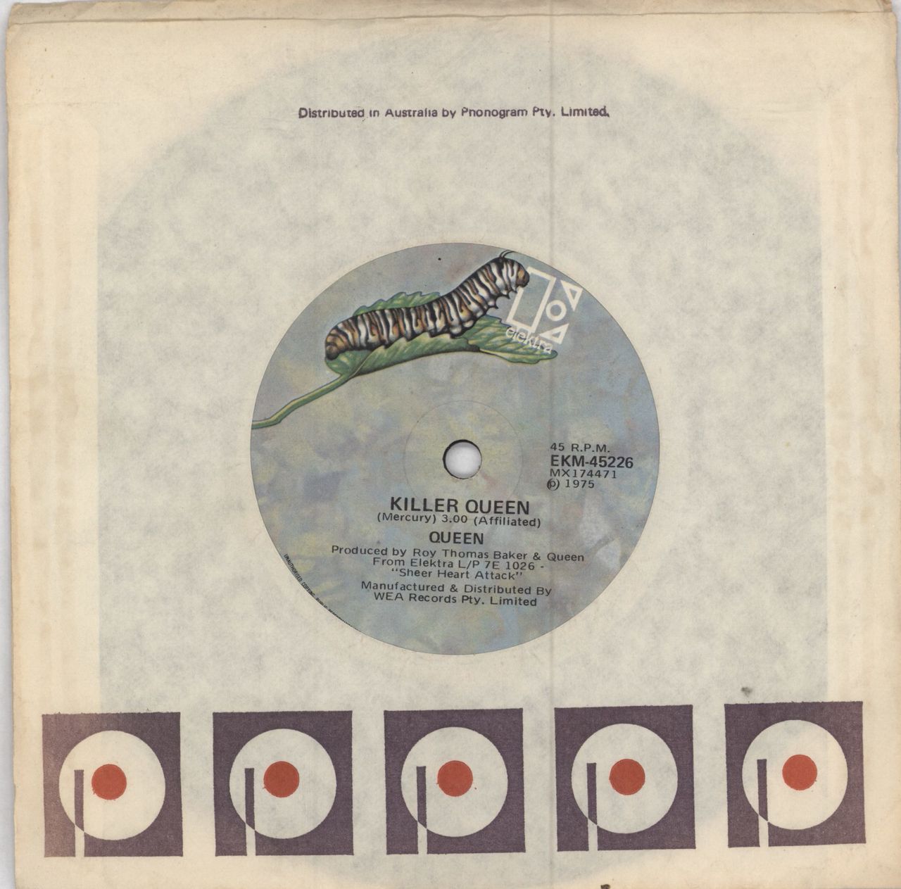 Queen Killer Queen Australian 7" vinyl single (7 inch record / 45) EKM-45226