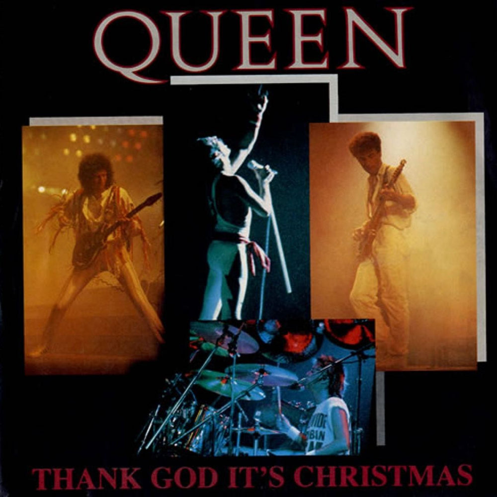Queen Thank God It's Christmas + 7" - EX UK 12" vinyl single (12 inch record / Maxi-single) 12QUEEN5