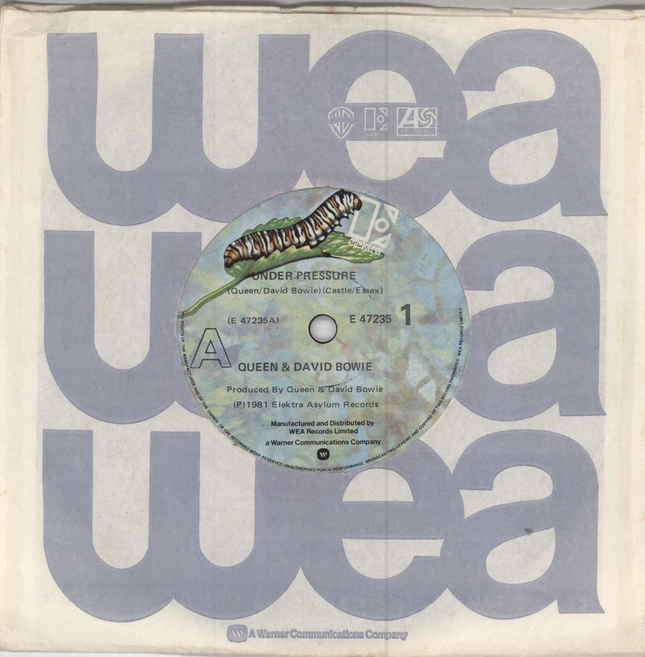 Queen Under Pressure Australian 7" vinyl single (7 inch record / 45) E47235