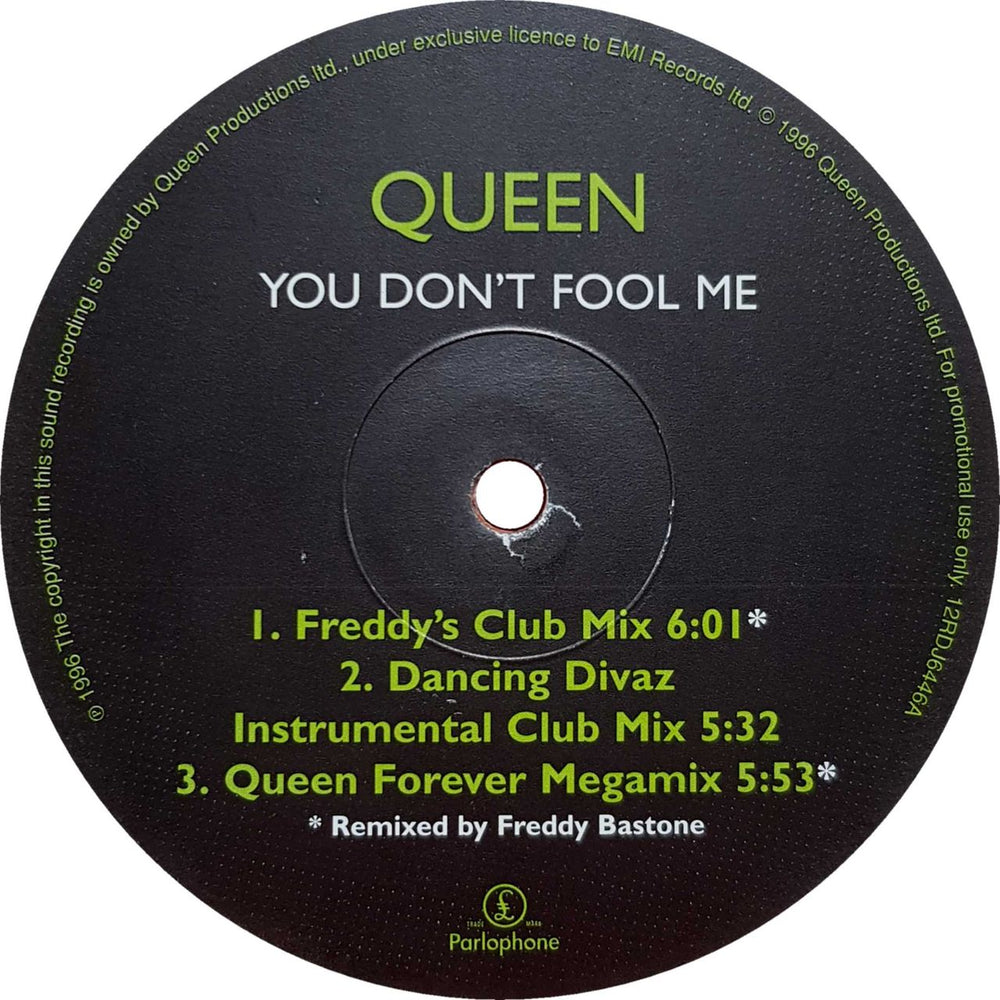 Queen You Don't Fool Me - Orange Vinyl UK Promo 12" vinyl single (12 inch record / Maxi-single) QUE12YO71941