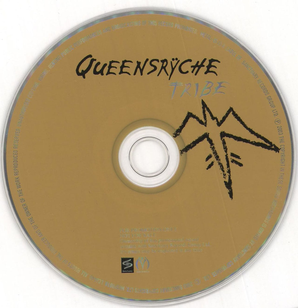 Queensryche Tribe UK Promo CD album (CDLP) QRYCDTR252707