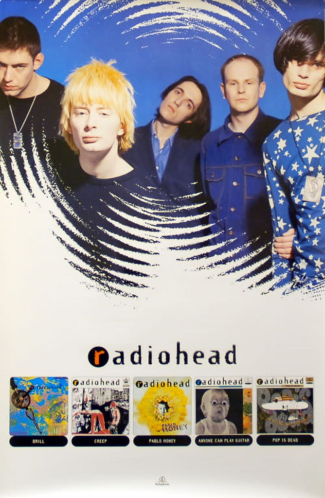 Radiohead Pablo Honey + Singles UK Poster