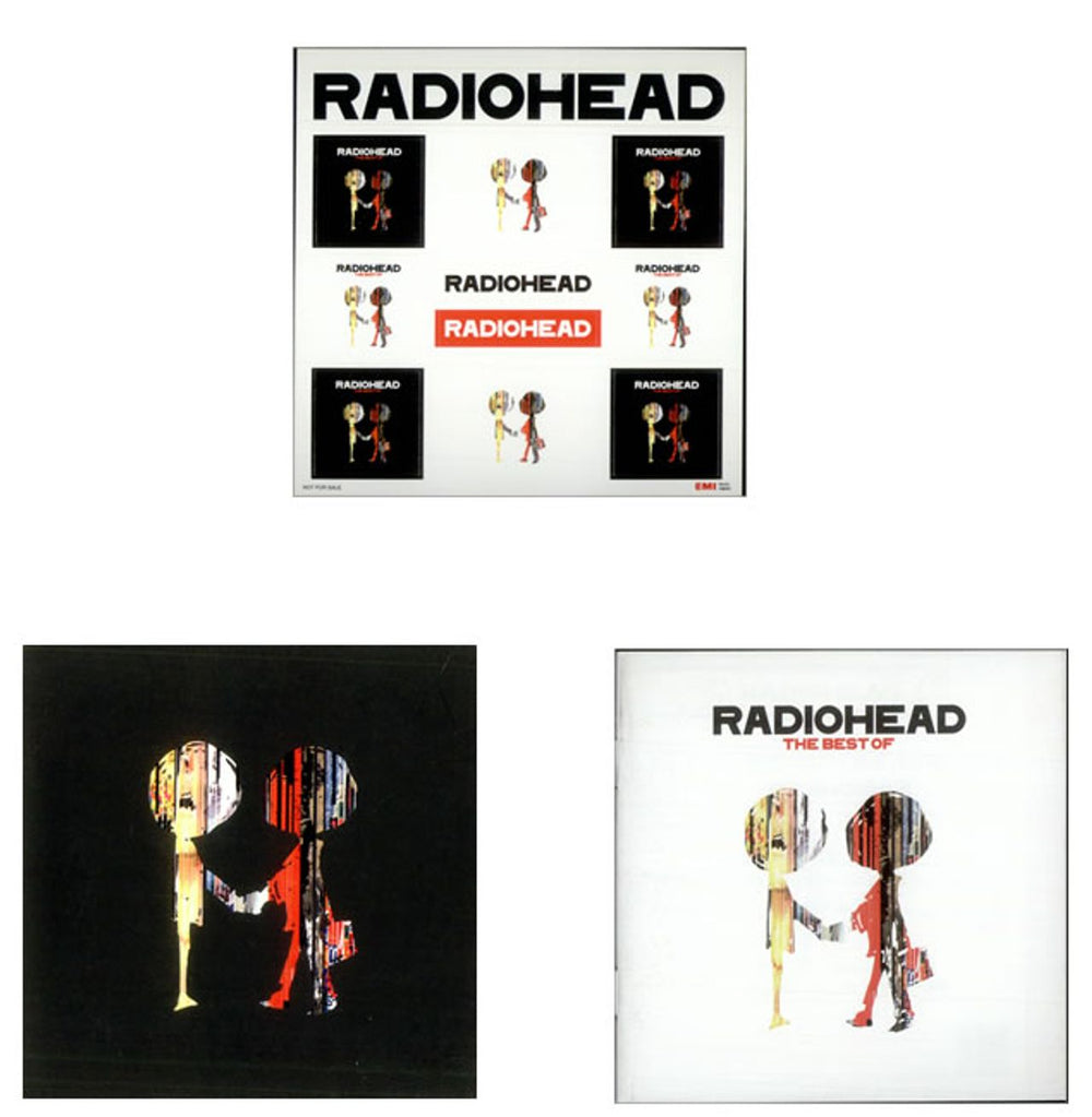 Radiohead The Best Of + 2 Japaneses booklets & Stickers UK Promo 2 CD album set (Double CD) R-H2CTH501640