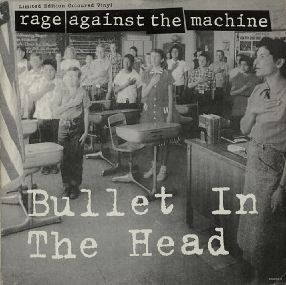 Rage Against The Machine Bullet In The Head - 'Coloured Vinyl' UK 12" vinyl picture disc (12 inch picture record) 6592586