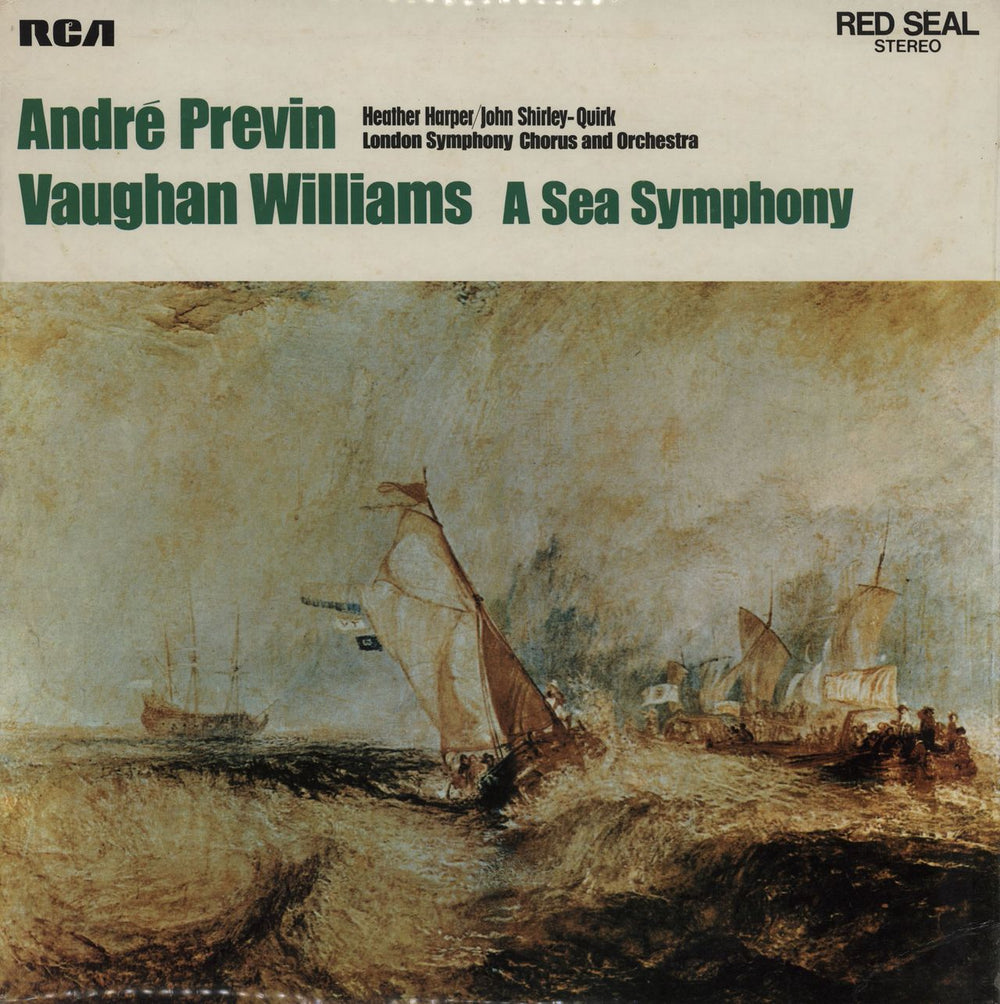 Ralph Vaughan Williams A Sea Symphony UK vinyl LP album (LP record) SER5585