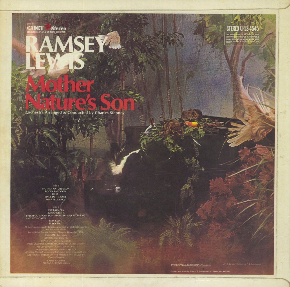 Ramsey Lewis Mother Nature's Son UK vinyl LP album (LP record)