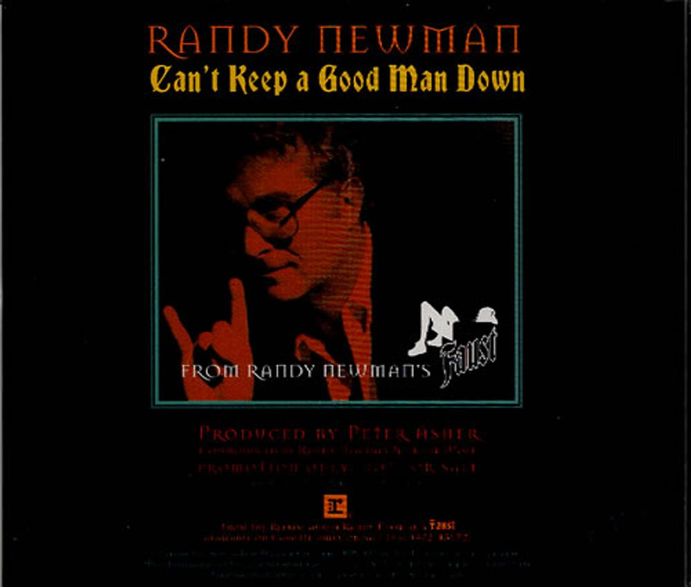 Randy Newman Can't Keep A Good Man Down US Promo CD single (CD5 / 5") RNMC5CA454910