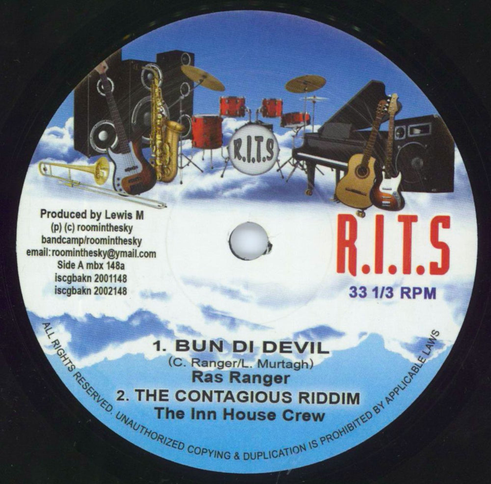Ras Ranger Burn Di Devil UK 7" vinyl single (7 inch record / 45) MBX148