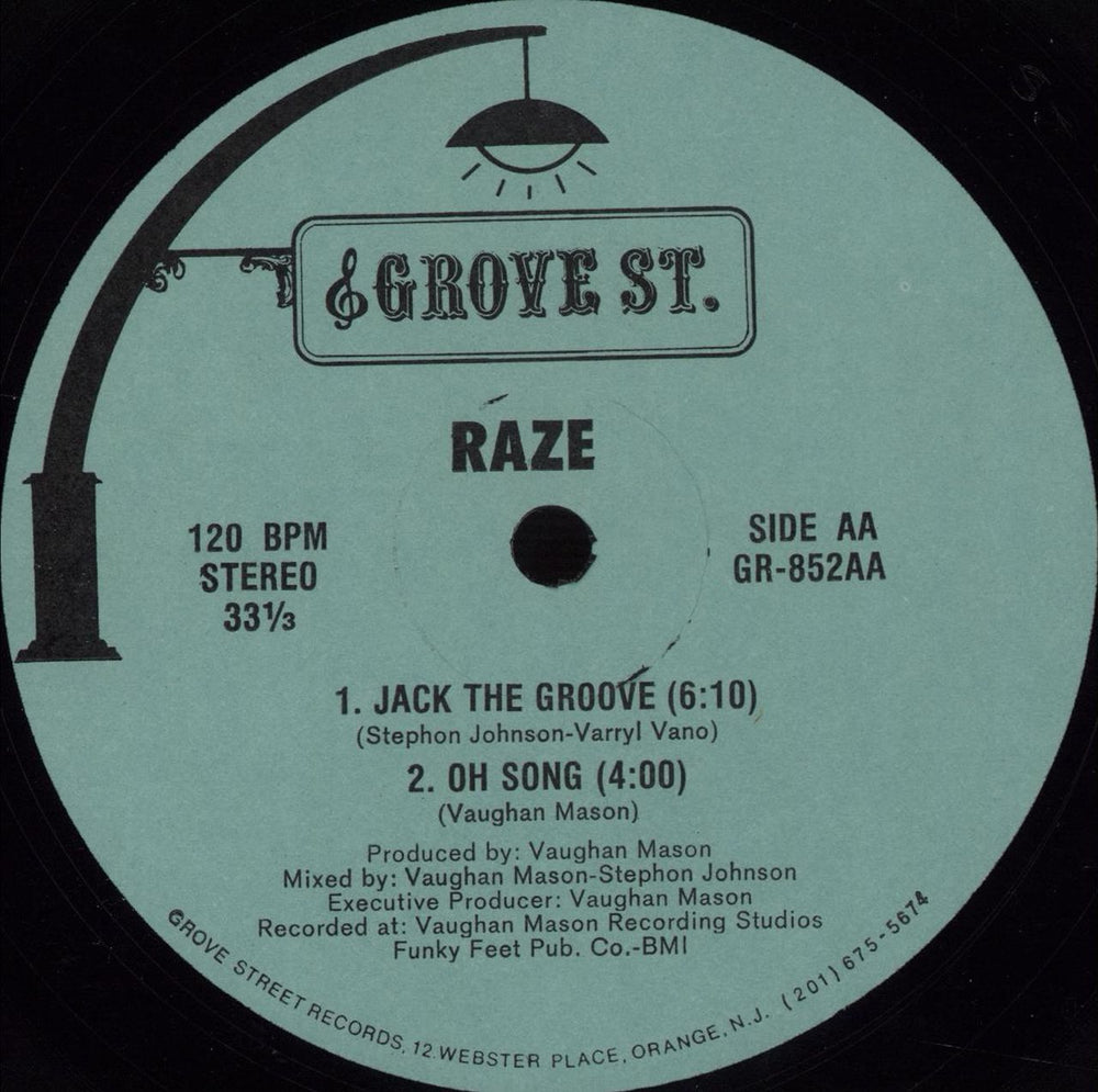 Raze Jump In Your Dance / Jack The Groove US 12" vinyl single (12 inch record / Maxi-single) RZE12JU671530