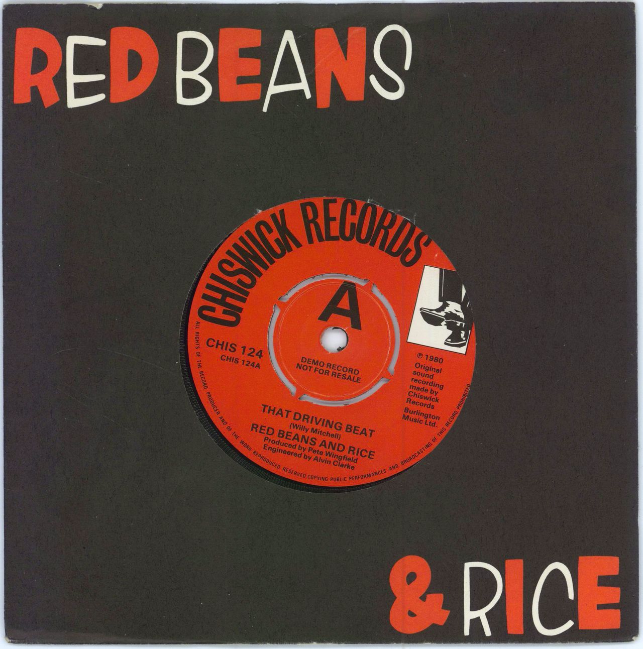 Red Beans And Rice That Driving Beat - Demo UK 7" vinyl single (7 inch record / 45) CHIS124