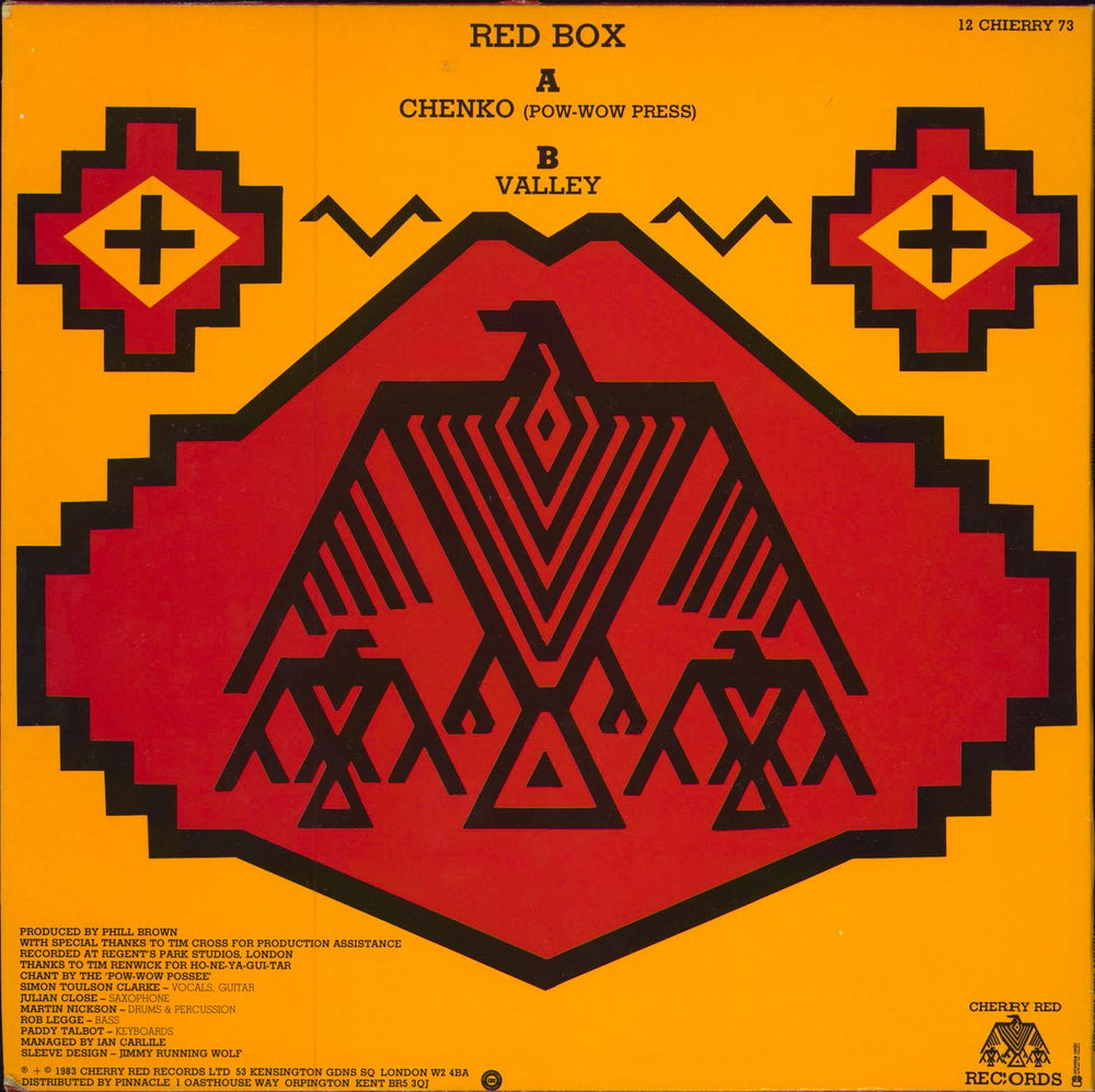 Red Box Chenko UK 12" vinyl single (12 inch record / Maxi-single)