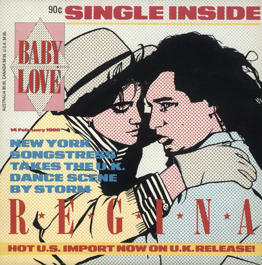 Regina Baby Love UK 7" vinyl single (7 inch record / 45) MARV01