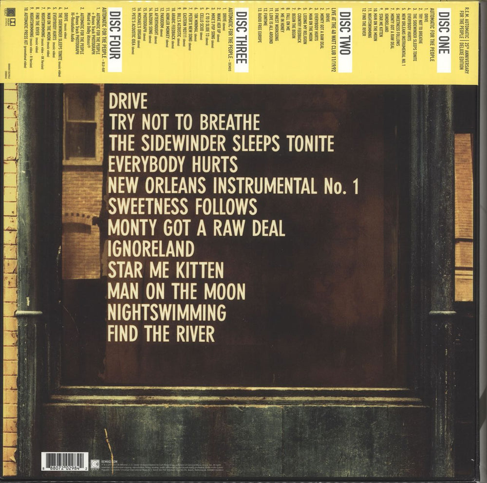 REM Automatic For The People - Sealed UK CD Album Box Set REMDXAU686955