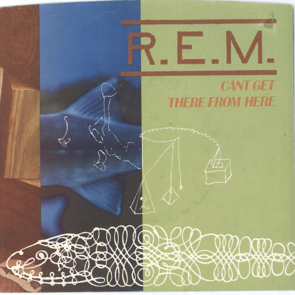 REM Can't Get There From Here US Promo 7" vinyl single (7 inch record / 45) IRS-52642