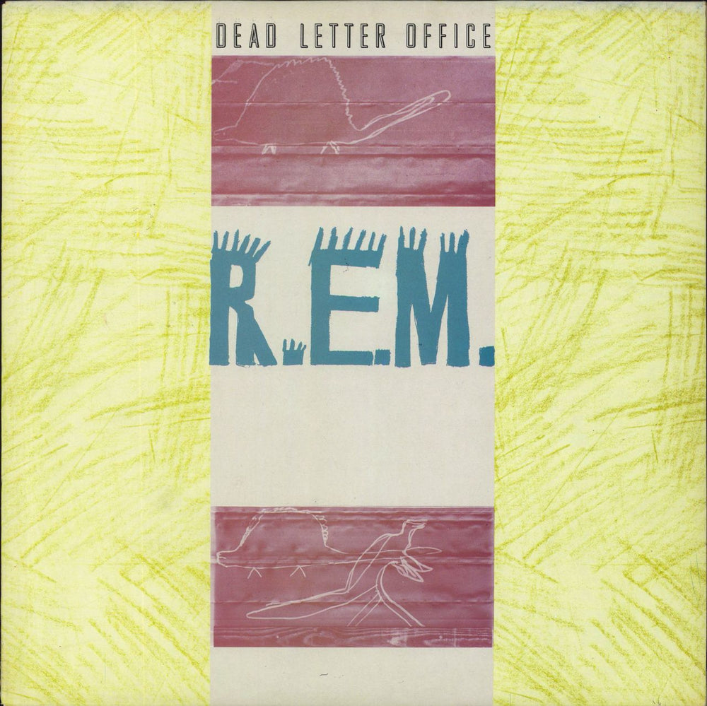 REM Dead Letter Office + inner UK vinyl LP album (LP record) SP70054