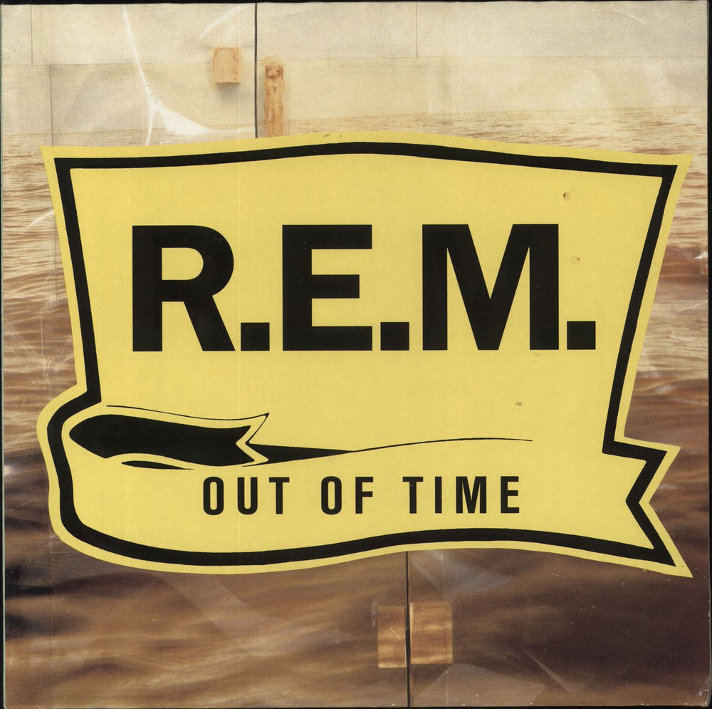 REM Out Of Time - EX UK vinyl LP album (LP record) 7599-26496-1