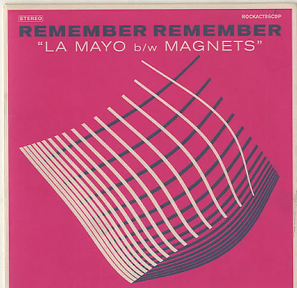 Remember Remember La Mayo UK Promo CD-R acetate ROCKACT86CDP