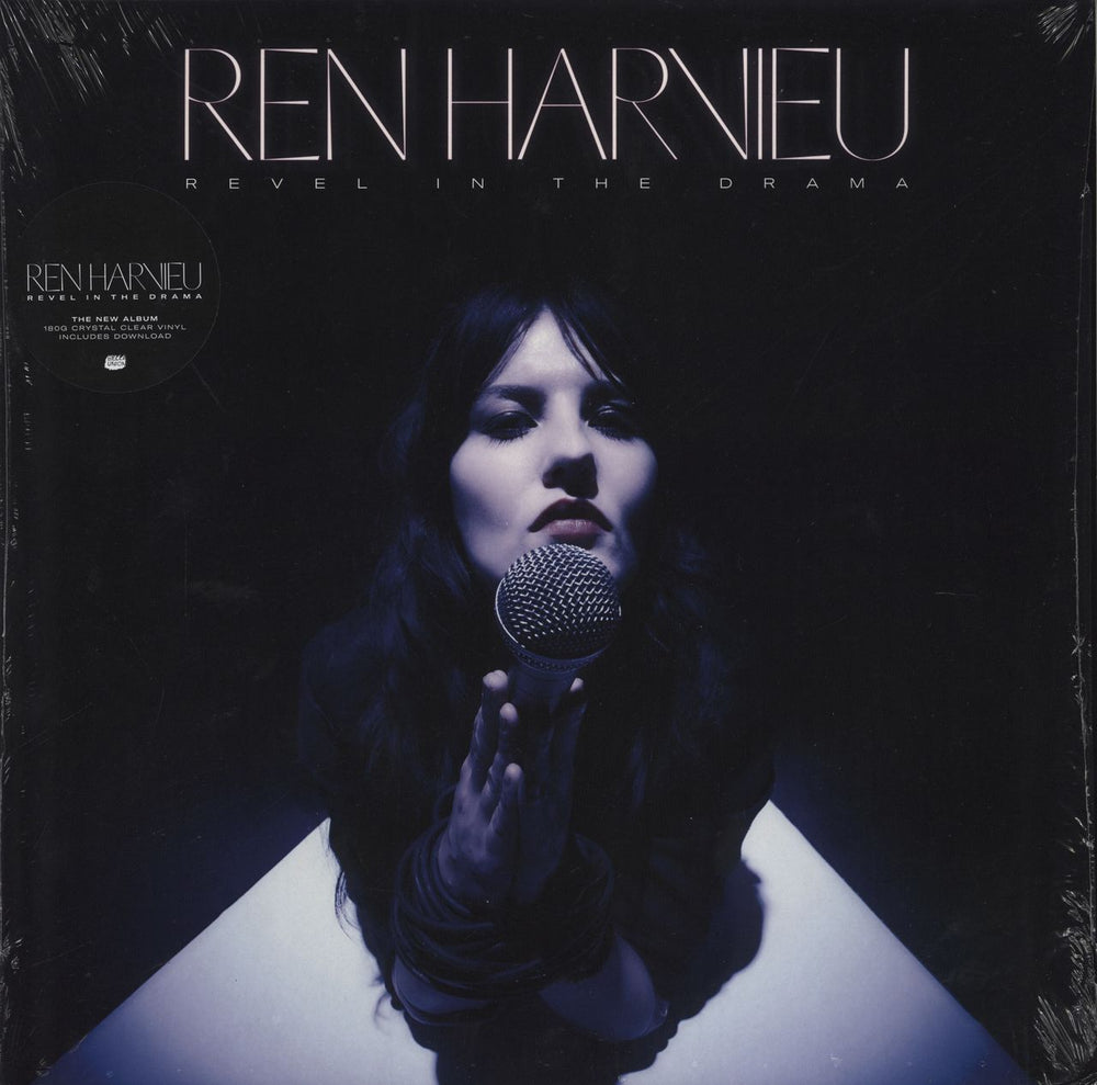 Ren Harvieu Revel In The Drama - Clear Vinyl - Shrink UK vinyl LP album (LP record) BELLA948V