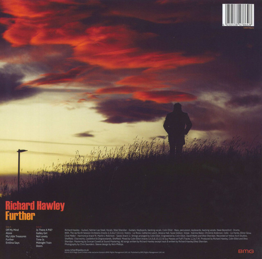 Richard Hawley Further - Orange Vinyl UK vinyl LP album (LP record) 4050538478648