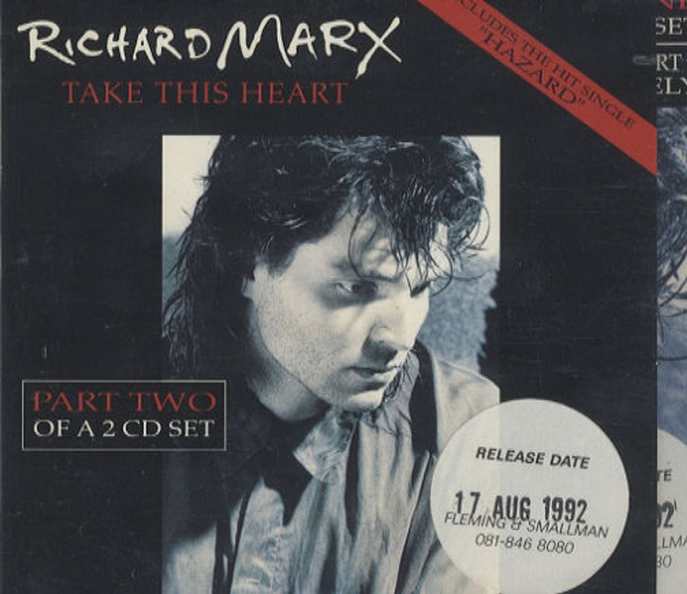 Richard Marx Take This Heart - Part 1 & Part 2 UK 2-CD single set (Double CD single) CDCL/S667