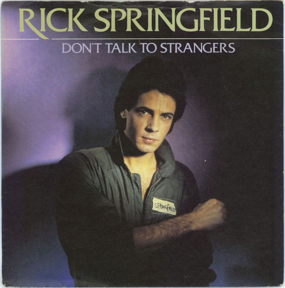 Rick Springfield Don't Talk To Strangers UK 7" vinyl single (7 inch record / 45) RCA216