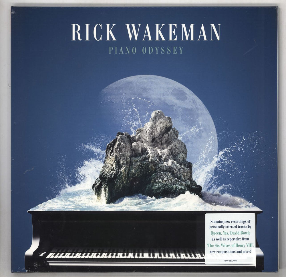 Rick Wakeman Piano Odyssey - Sealed UK 2-LP vinyl record set (Double LP Album) 19075872051