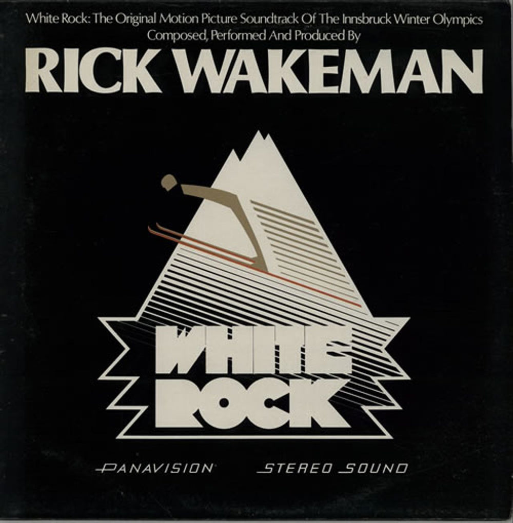 Rick Wakeman White Rock - Gold Promo Stamped UK vinyl LP album (LP record) AMLH64614