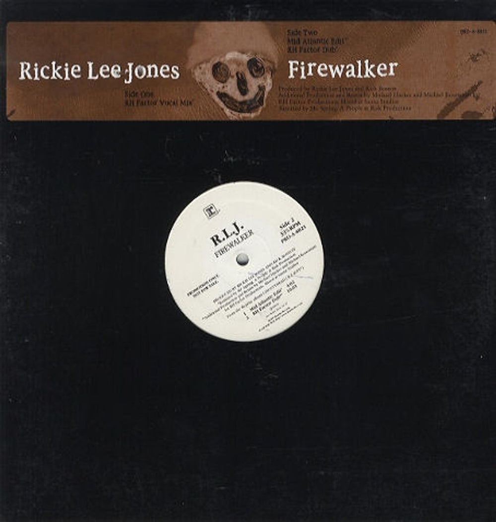 Rickie Lee Jones Firewalker US Promo 12" vinyl single (12 inch record / Maxi-single) PRO-A-8821