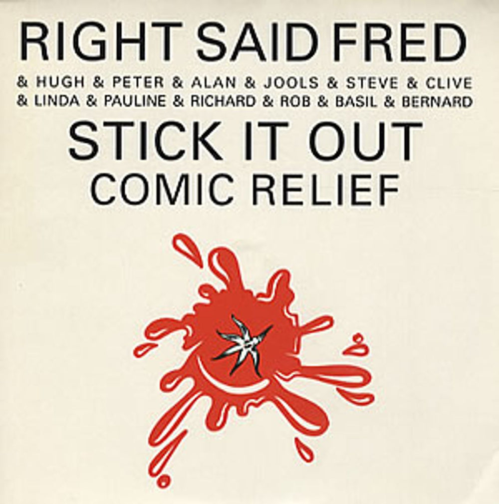 Right Said Fred Stick It Out UK 7" vinyl single (7 inch record / 45) COMIC1