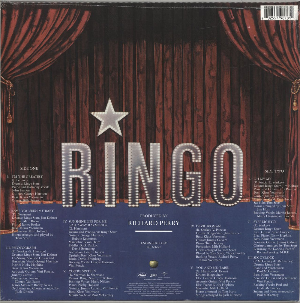 Ringo Starr Ringo - Sealed UK vinyl LP album (LP record) 602557987812