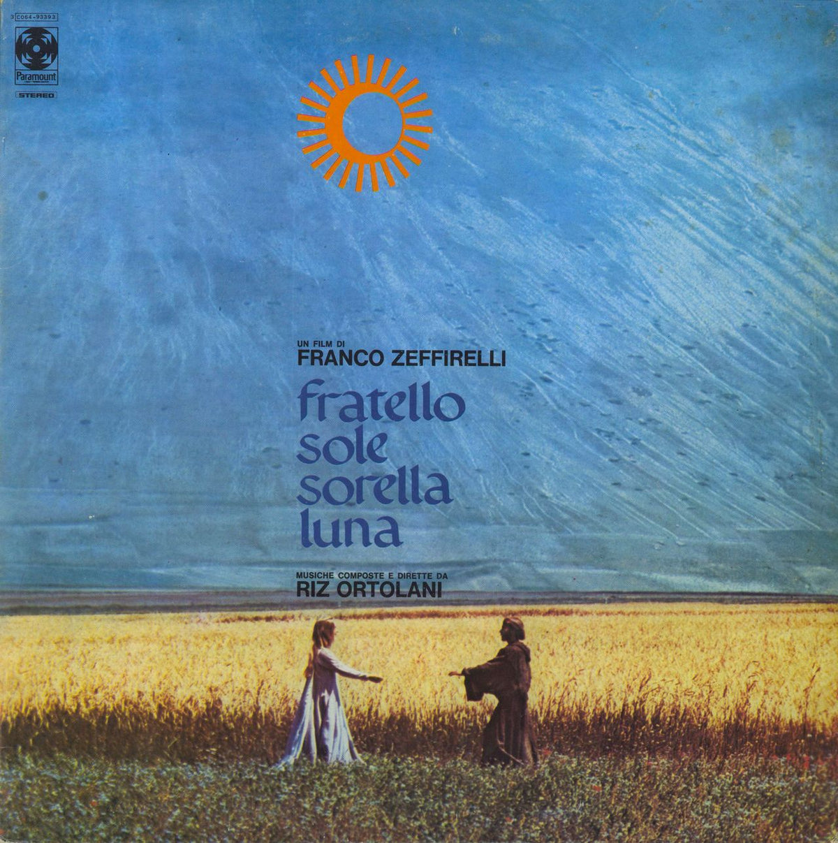 Riz Ortolani Fratello Sole Sorella Luna Italian Vinyl LP Album Record 3C064-93393 Paramount 1972